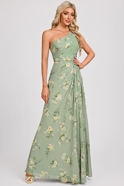 Robe Chic Asymétrique Beige - gallery 3