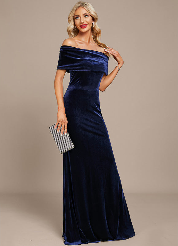 Robe Chic Velours Marine - gallery 4