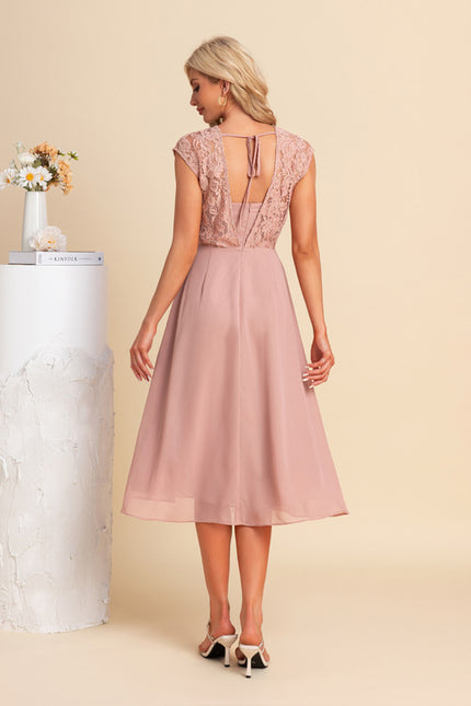 Robe Chic Violette Élégante - gallery 1