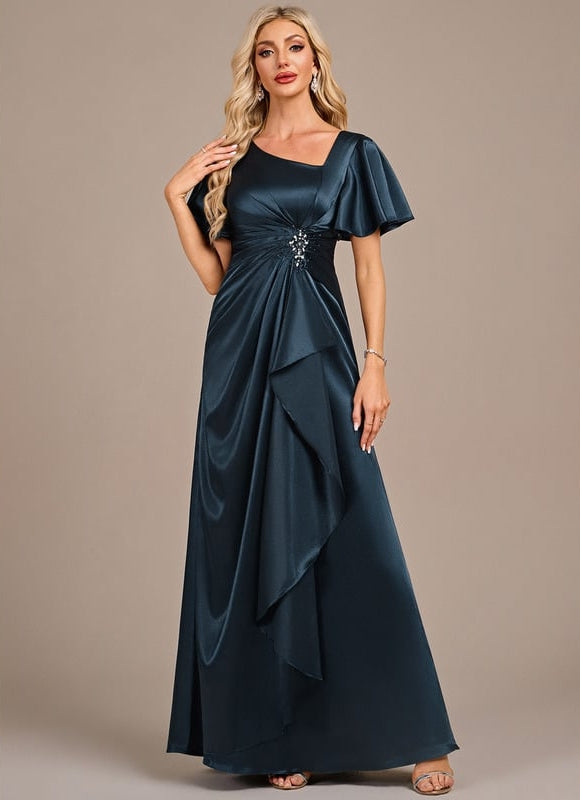 Robe Chic De Cérémonie Drapée - gallery 2