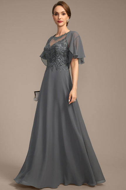 Robe Chic Violette Brodée - gallery 3
