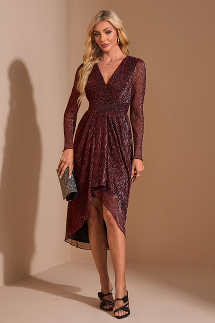Robe Chic Éclat Bordeaux - gallery 5