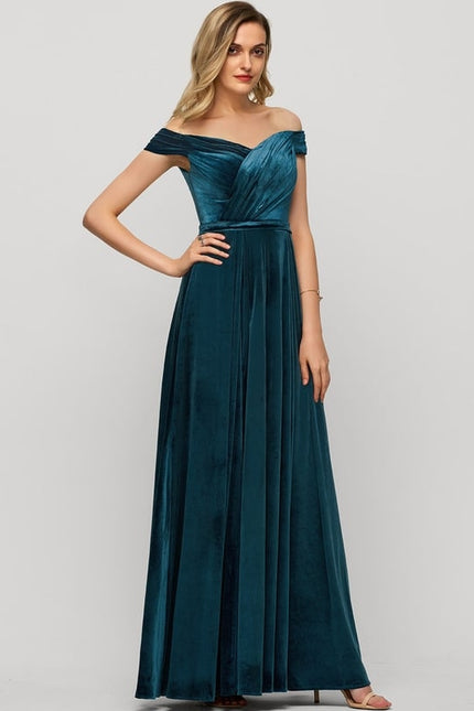 Robe Chic Velours Azur Révélateur - gallery 1