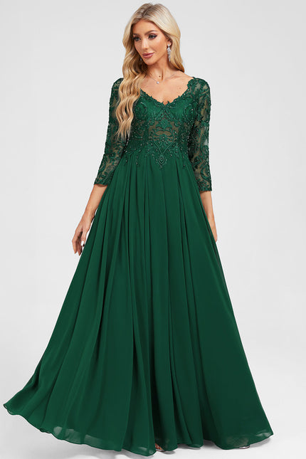 Robe Chic Émeraude Élégante - gallery 1