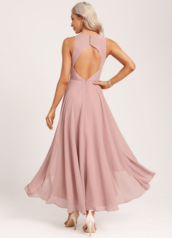 Robe Chic Mousseline Asymétrique - gallery 5