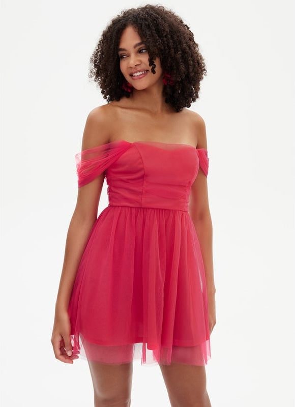 Robe Chic Tulle Fuchsia - gallery 4