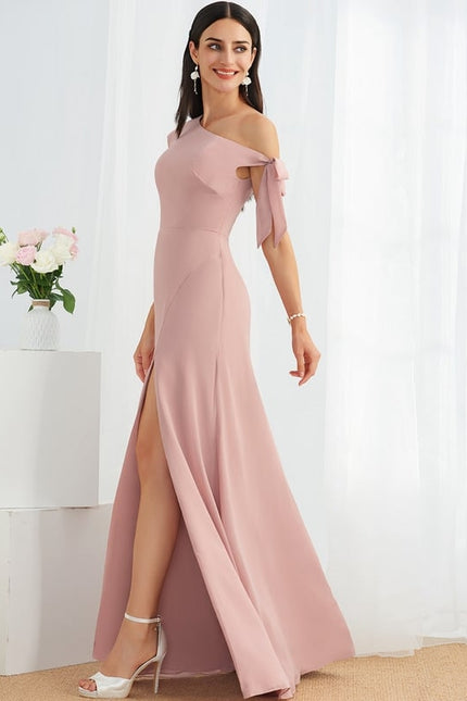 Robe Chic Asymétrique Rose - gallery 3