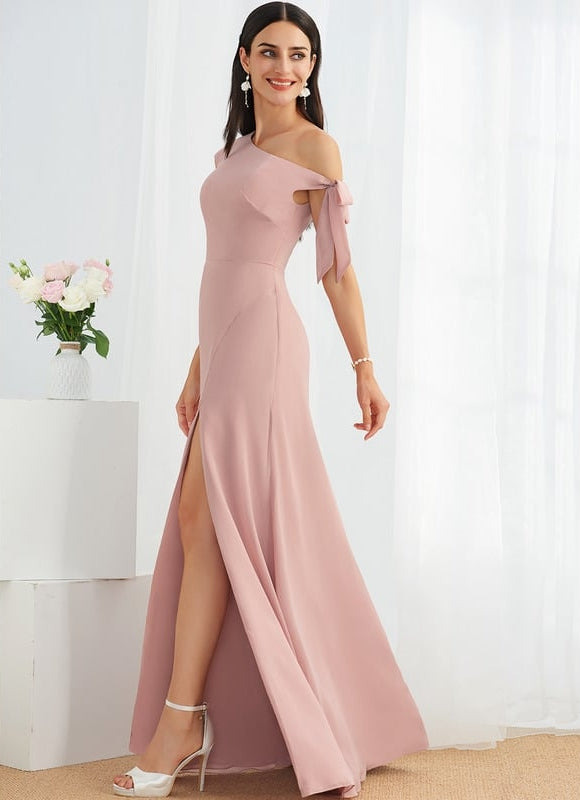 Robe Chic Asymétrique Rose - gallery 3