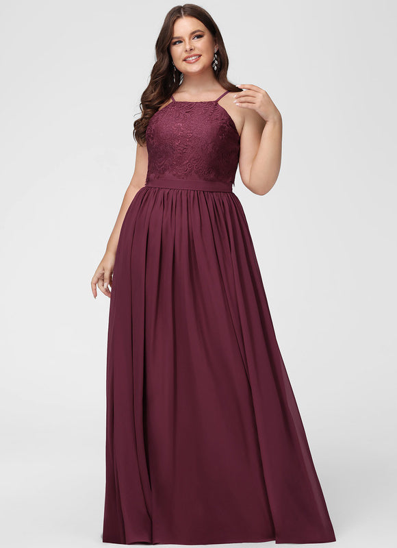 Robe Chic Mousseline Bordeaux - gallery 9
