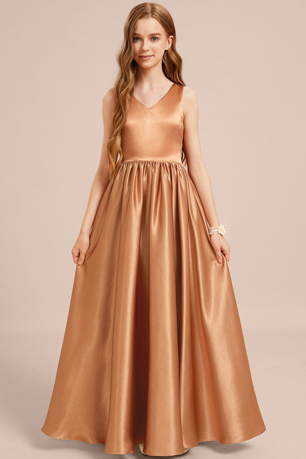 Robe Chic Satinée Dorée