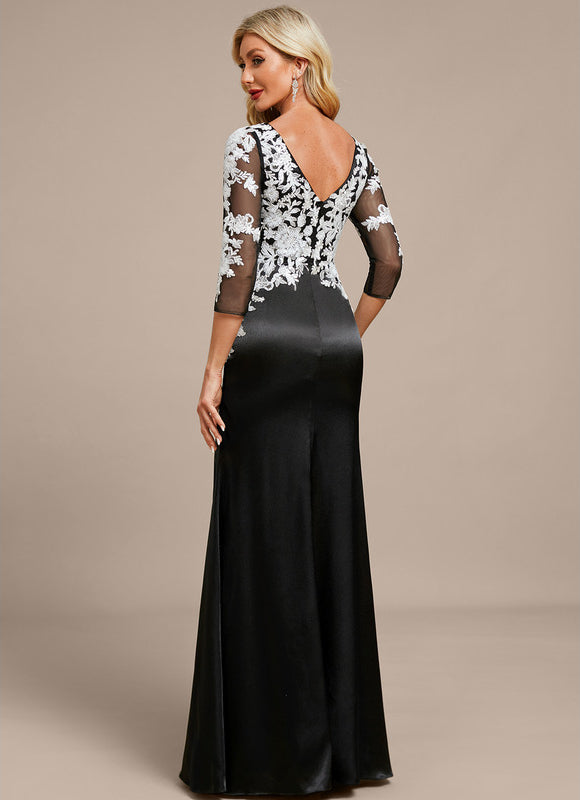 Robe Chic Noire Ornée - gallery 6