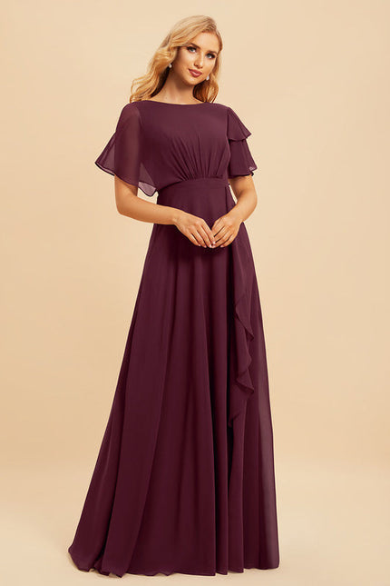 Robe Chic Mousseline Drapée - gallery 3