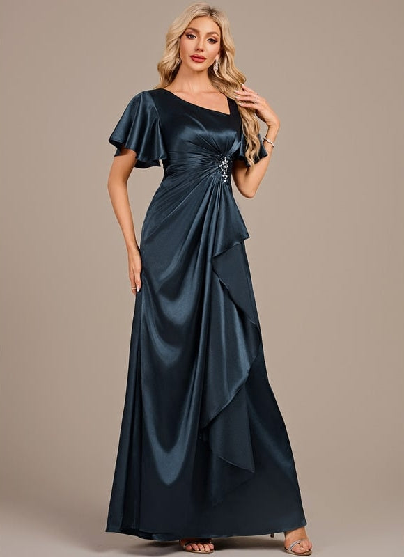 Robe Chic De Cérémonie Drapée - gallery 4