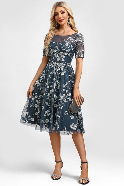 Robe Chic Florale Transparente - gallery 4