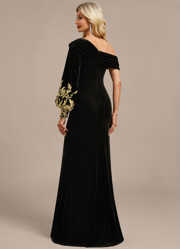Robe Chic Velours Ornée - gallery 6