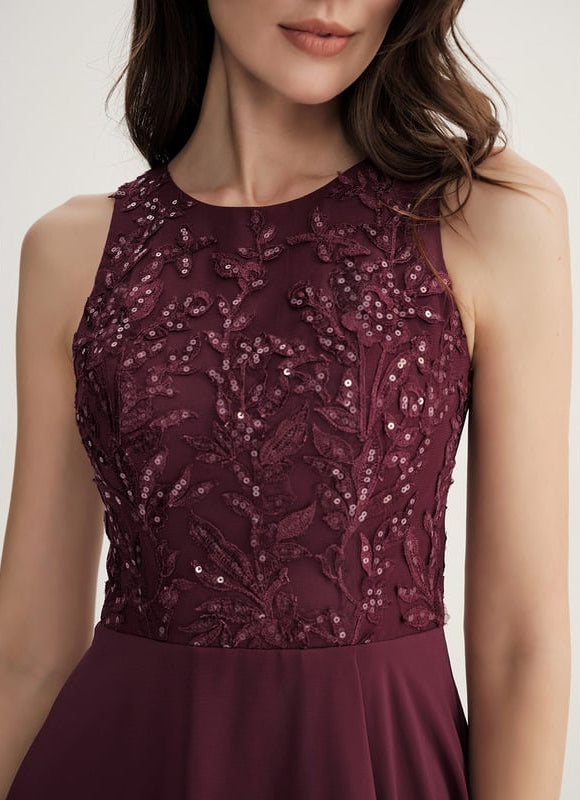 Robe Chic Rouge Velours - gallery 5