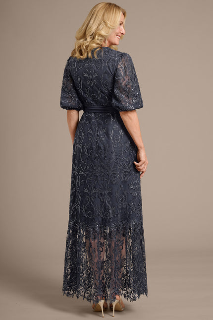 Robe Chic Dentelle Marine - gallery 3