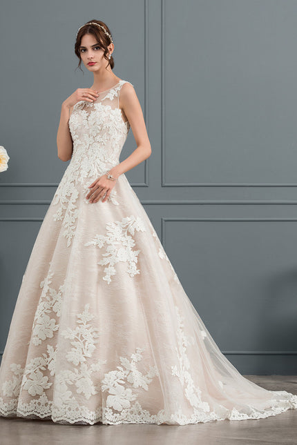 Robe Chic Florale Écrue - gallery 1