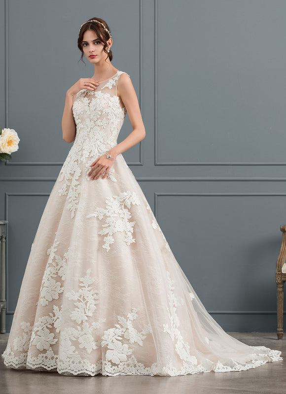 Robe Chic Florale Écrue - gallery 1