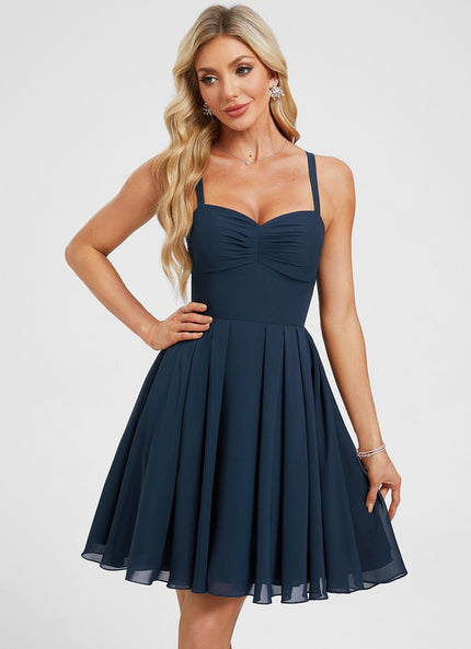 Robe Chic Courte Plissée