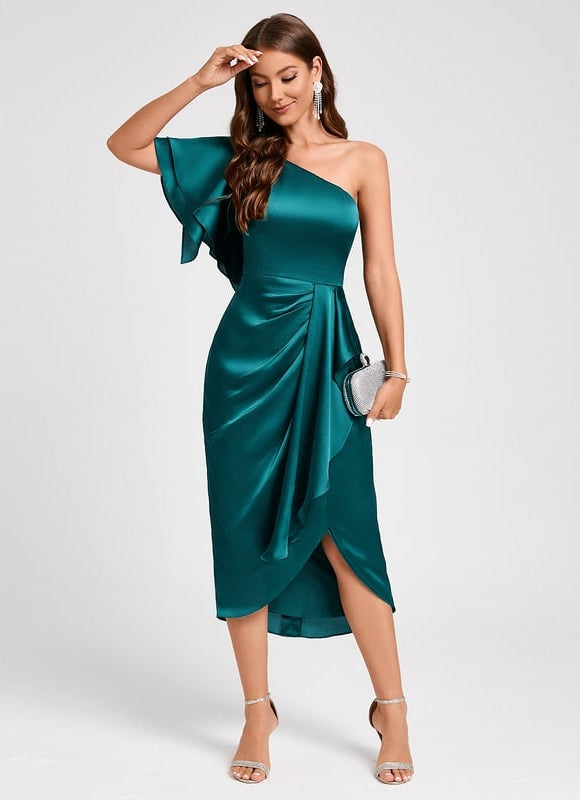 Robe Chic Satinée Élévée - gallery 2