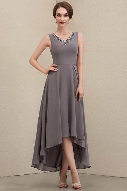 Robe Chic Couture Grise - gallery 5