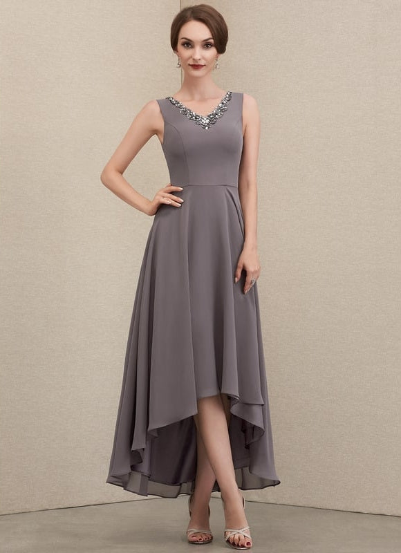 Robe Chic Couture Grise - gallery 5