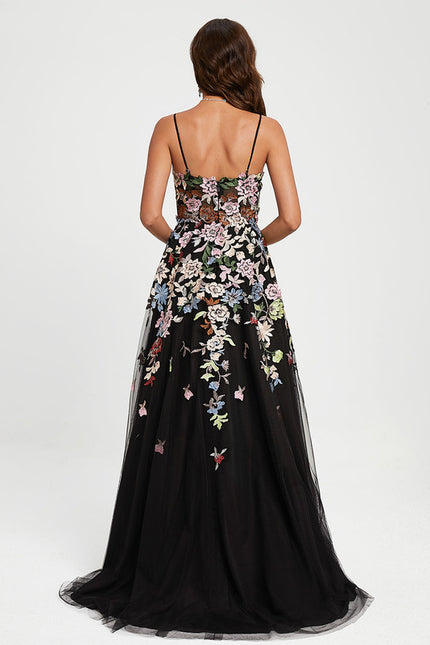 Robe Chic Fleurir Sombre - gallery 5