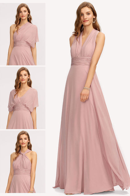 Robe Chic Élégance Rosée Éthérée