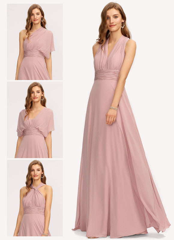 Robe Chic Élégance Rosée Éthérée