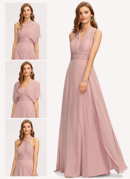 Robe Chic Élégance Rosée Éthérée