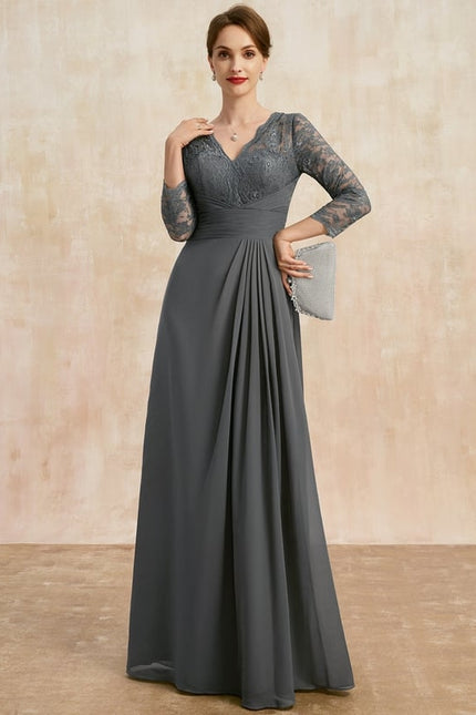 Robe Chic Gris Élégant - gallery 4