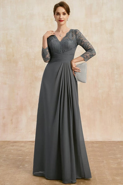 Robe Chic Gris Élégant - gallery 4