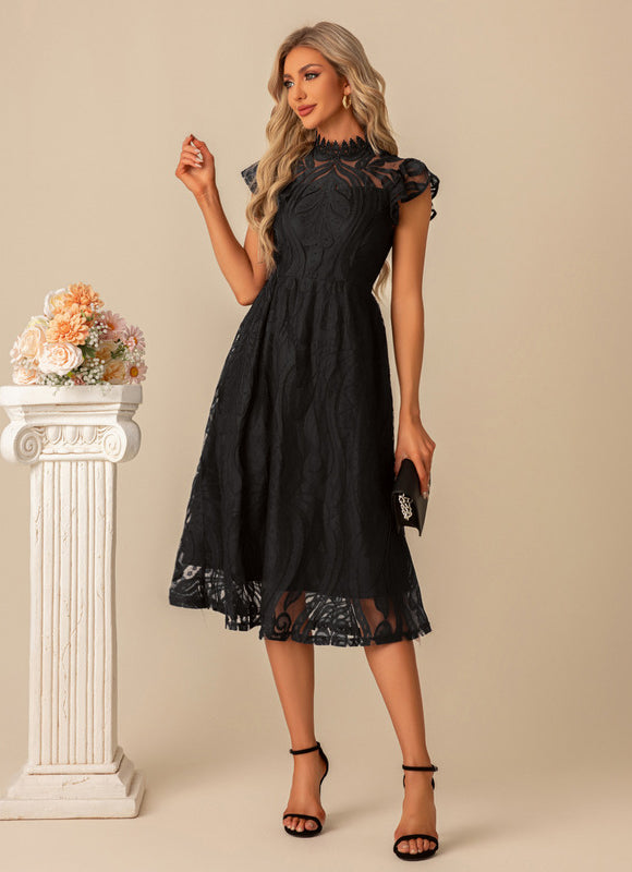 Robe Chic Dentelle Illusion - gallery 9
