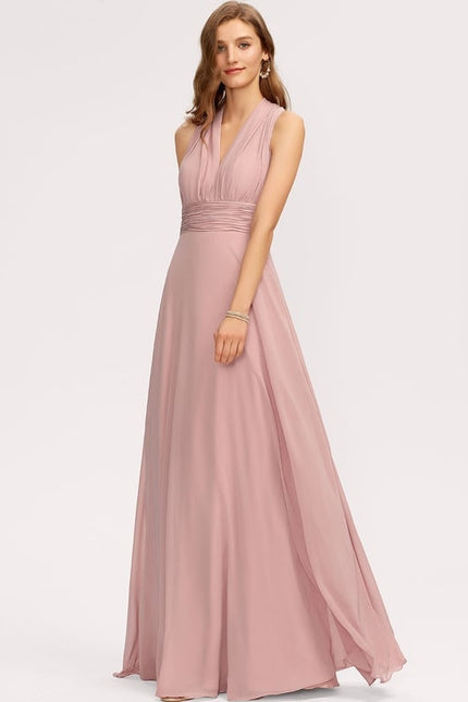 Robe Chic Élégance Rosée Éthérée - gallery 8