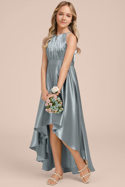 Robe Chic Émeraude Satinée