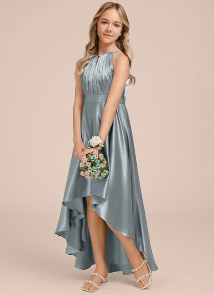 Robe Chic Émeraude Satinée