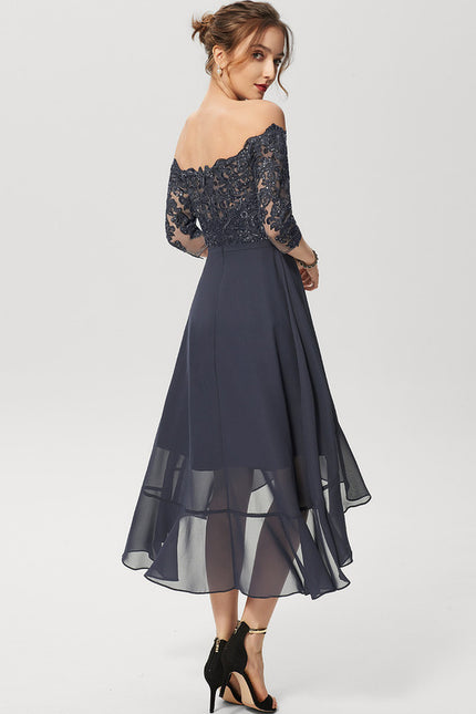 Robe Chic Asymétrique Éclatante - gallery 3