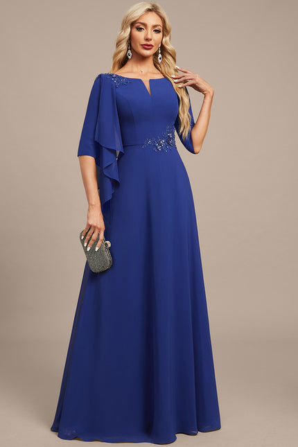 Robe Chic Bleue Flottante - gallery 3