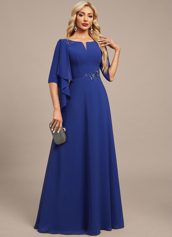 Robe Chic Bleue Flottante - gallery 3