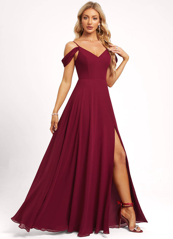 Robe Chic Épurée Bordeaux - gallery 7