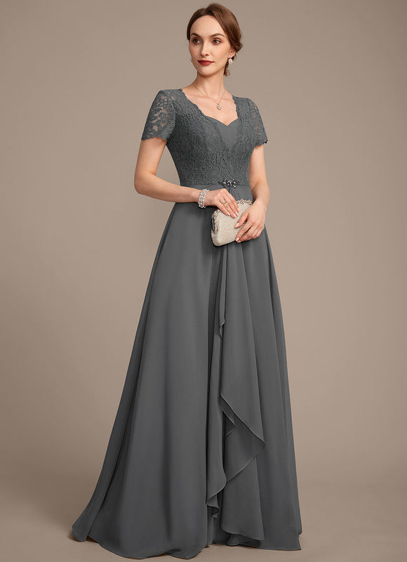 Robe Chic Gris Élégant Flottant - gallery 5