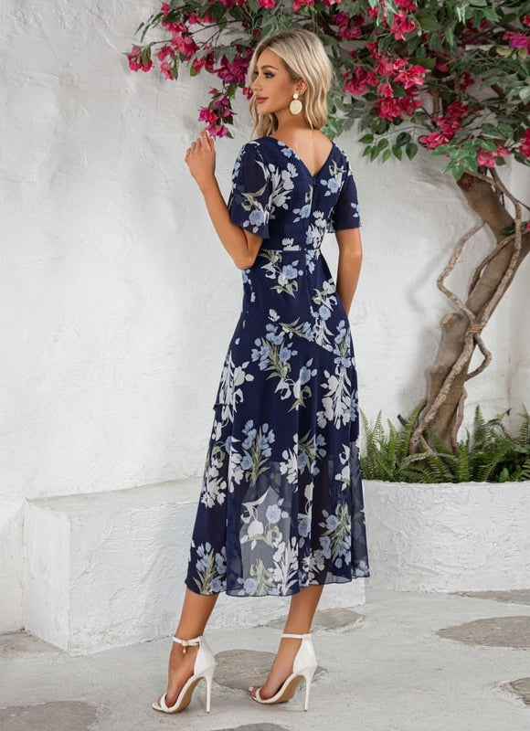 Robe Chic Florale Vaporeuse - gallery 1
