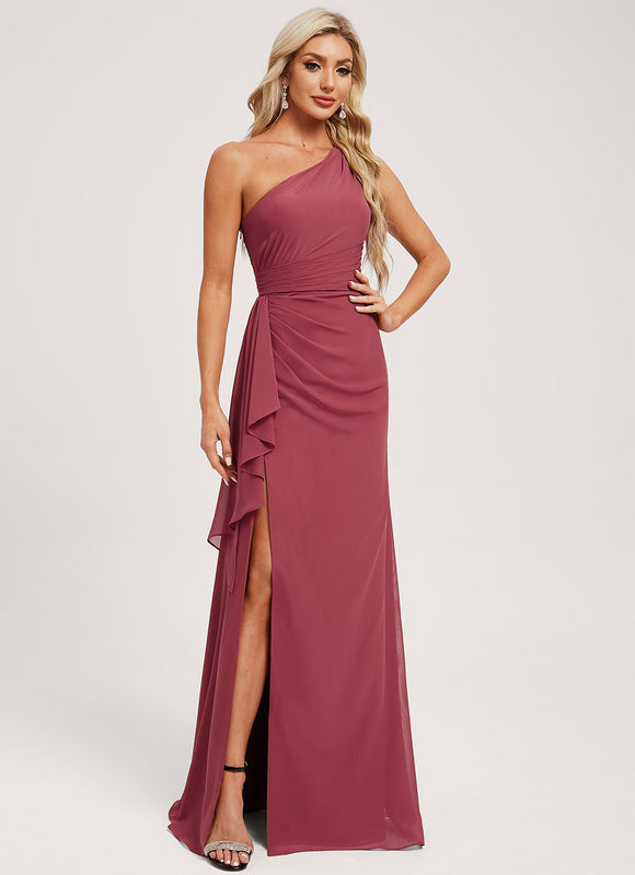 Robe Chic Asymétrique Beige