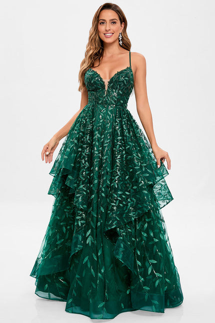 Robe Chic Émeraude Opulente - gallery 1