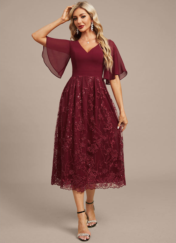 Robe Chic Émeraude Fluide - gallery 1