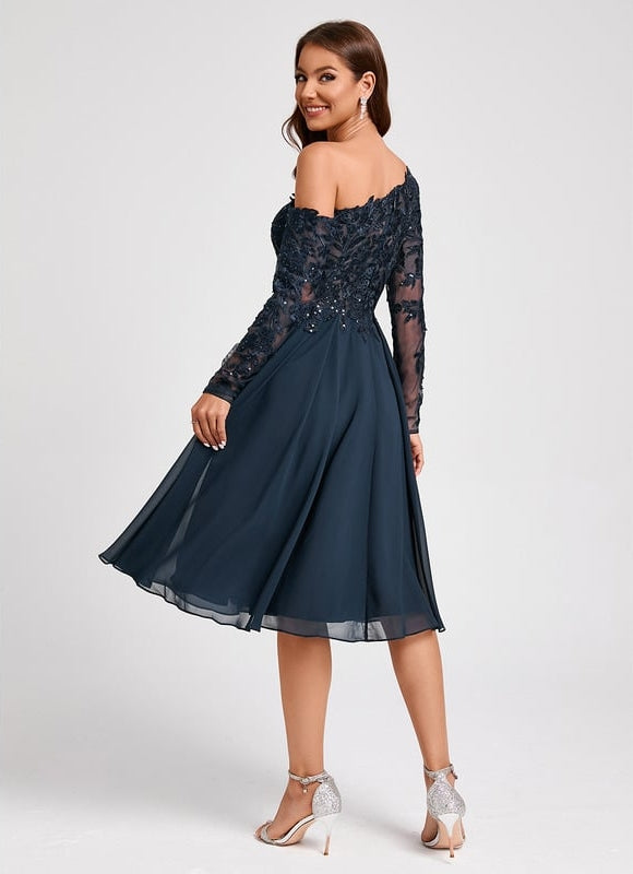Robe Chic Chic Asymétrique Céleste - gallery 1