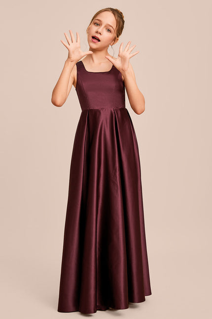 Robe Chic Bleu Satiné - gallery 5