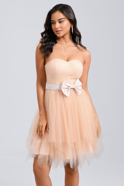 Robe Chic Tulle Pêche - gallery 2