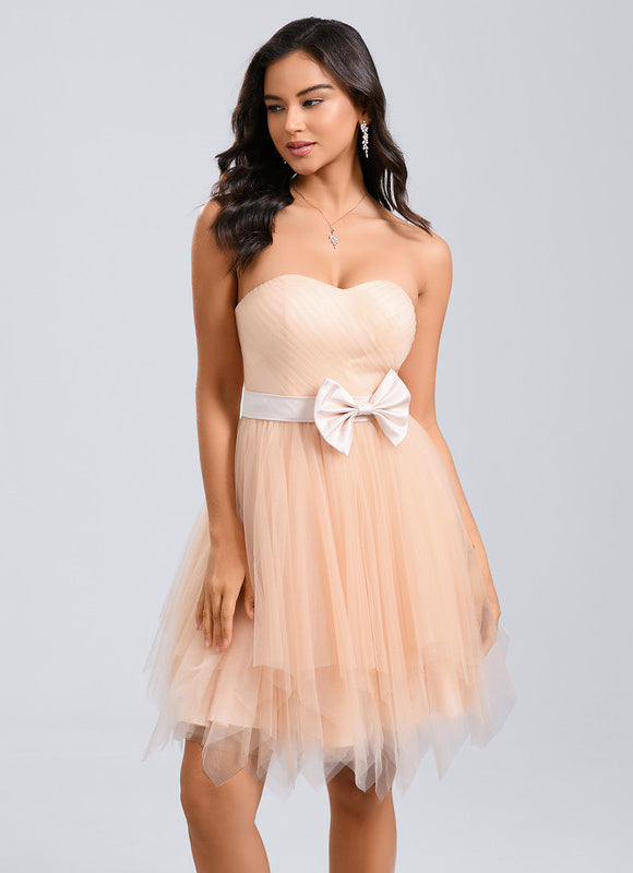 Robe Chic Tulle Pêche - gallery 2